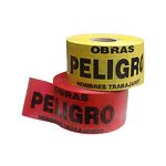 Cinta de peligro rojo/amarillo
