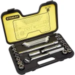 Juego Dados M1/2 Pulg. 25 Piezas (3/8-3/4) Stanley