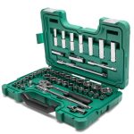 Juego de Dados Soquetes 46 Piezas 1/2 Pulgadas Exagonal Sata C-09006