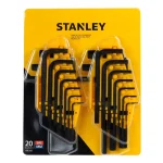 Juego de Llaves Hexagonal Largas con Punta Redonda 21 Piezas - Stanley