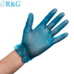 Guante de Vinilo Azul R&G
